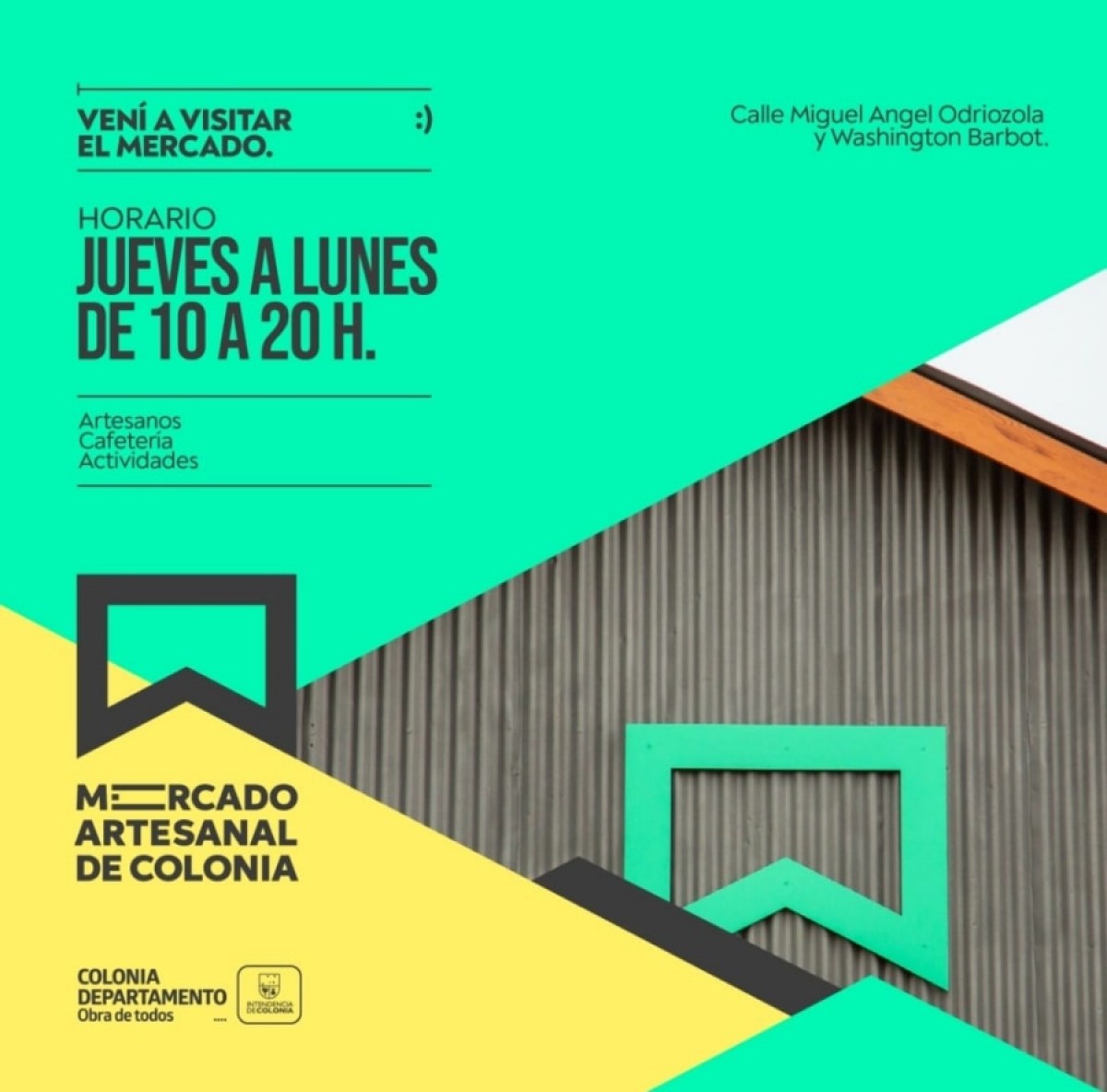 Mercado Artesanal de Colonia se inauguró en un monumento histórico