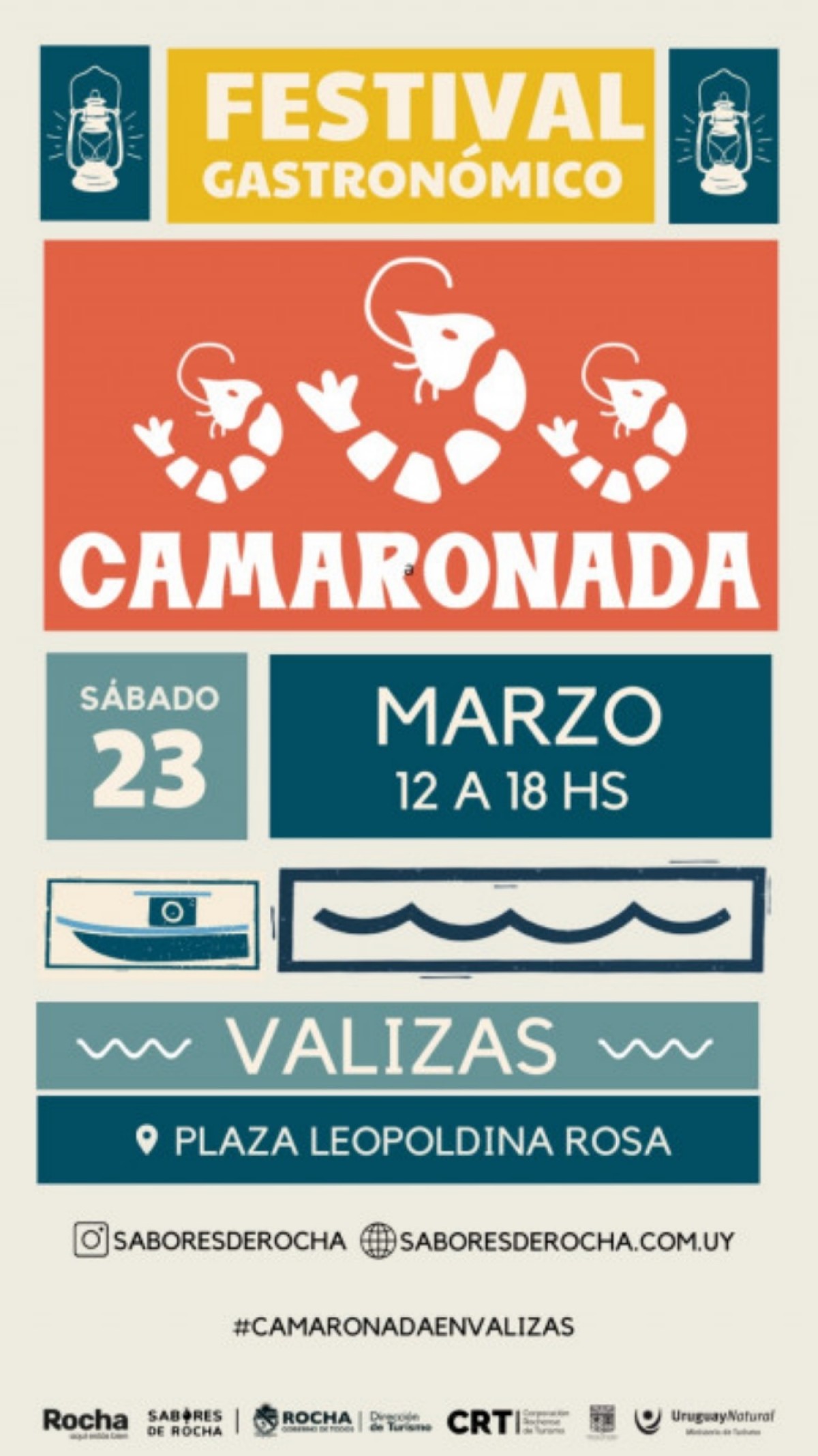 6ª Camaronada en Semana de Turismo en Barra de Valizas, exquisitos platos en base al camarón de Rocha