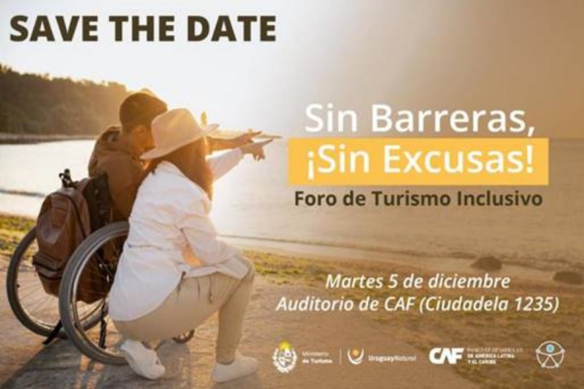 El Foro de Turismo Inclusivo será el 5 de diciembre en Montevideo