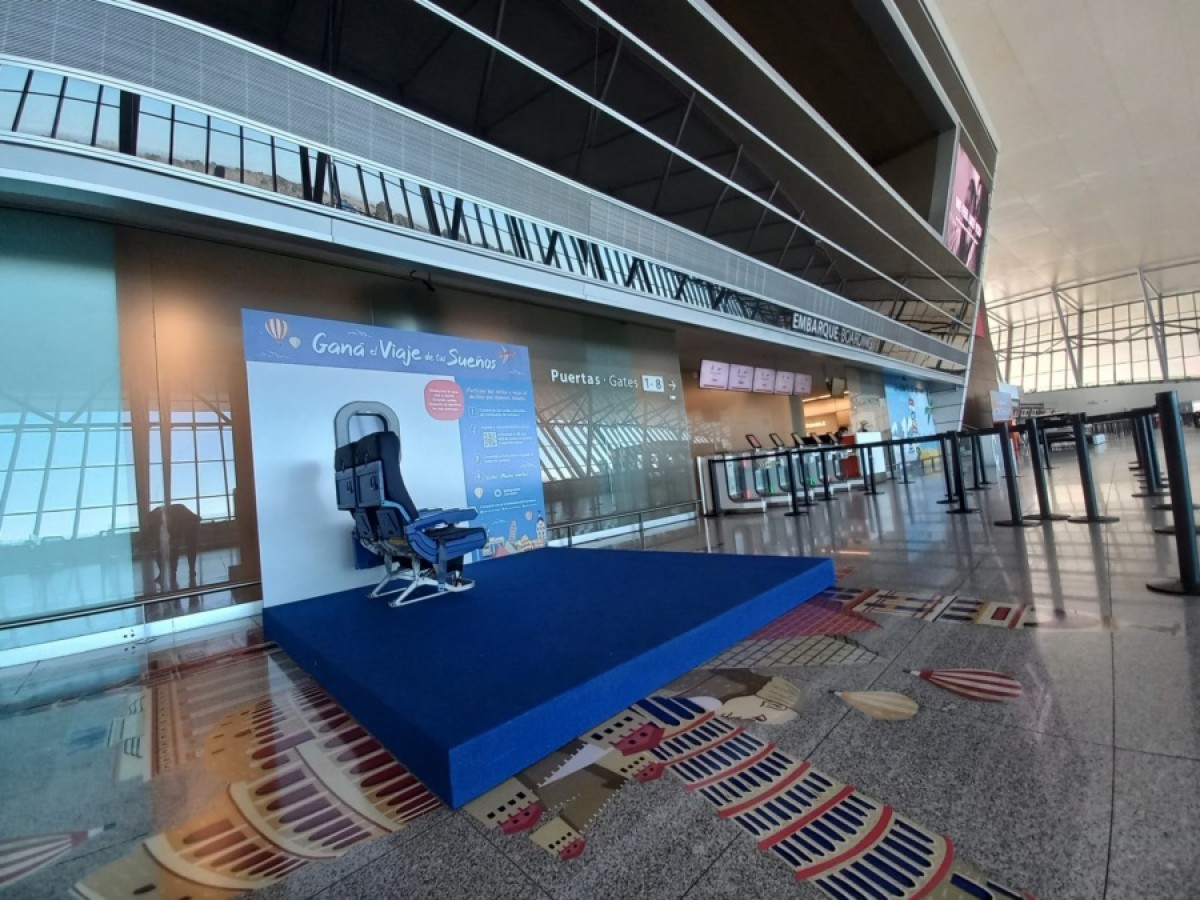Hall de embarque a “El viaje de tus sueños”. 