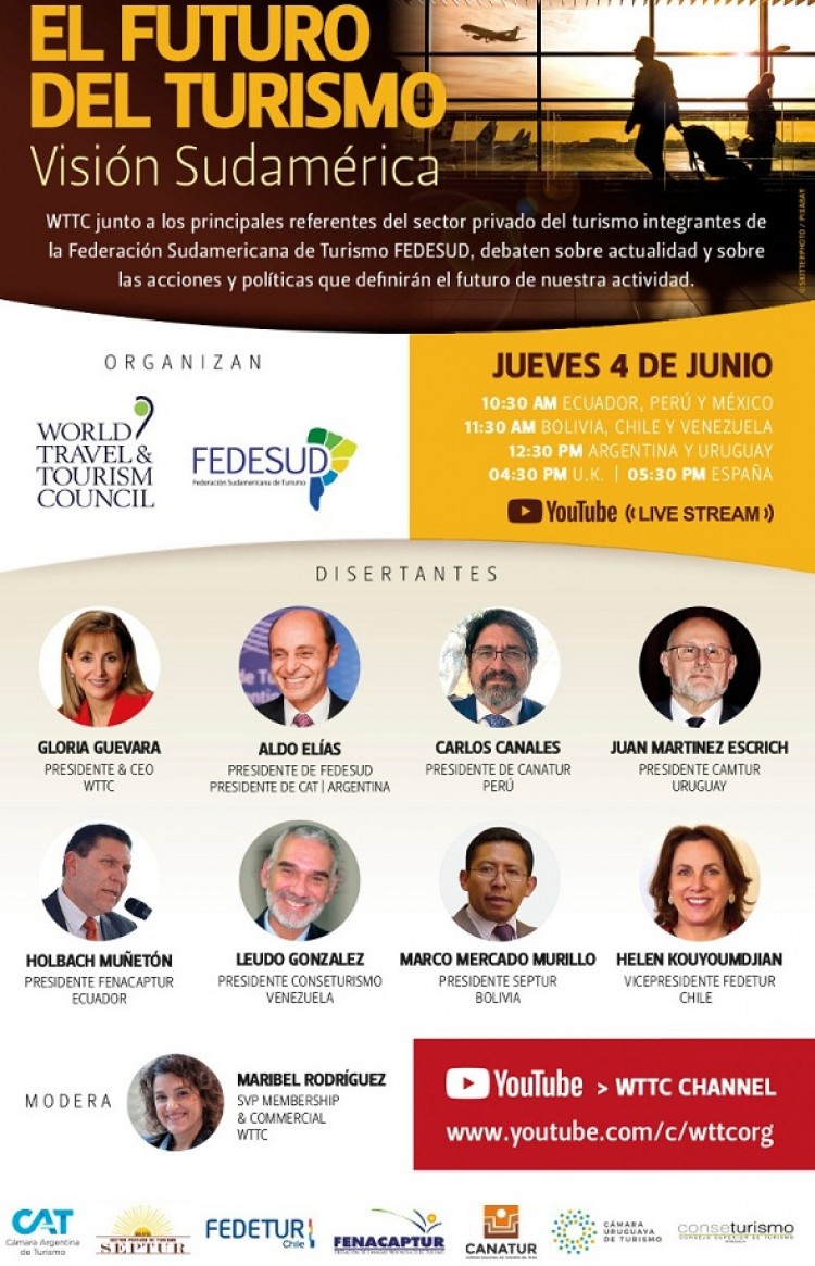 FEDESUD y WTTC analizan visi&oacute;n sudamericana del futuro del turismo