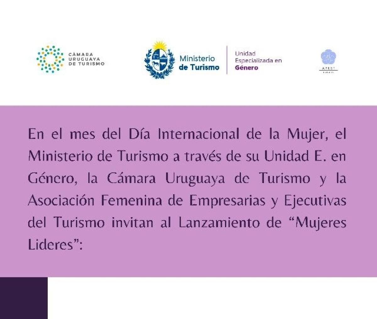 Lanzamiento del ciclo de Mujeres Líderes