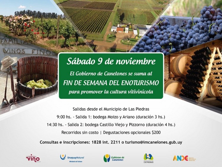 Fin de Semana del Enoturismo en Canelones