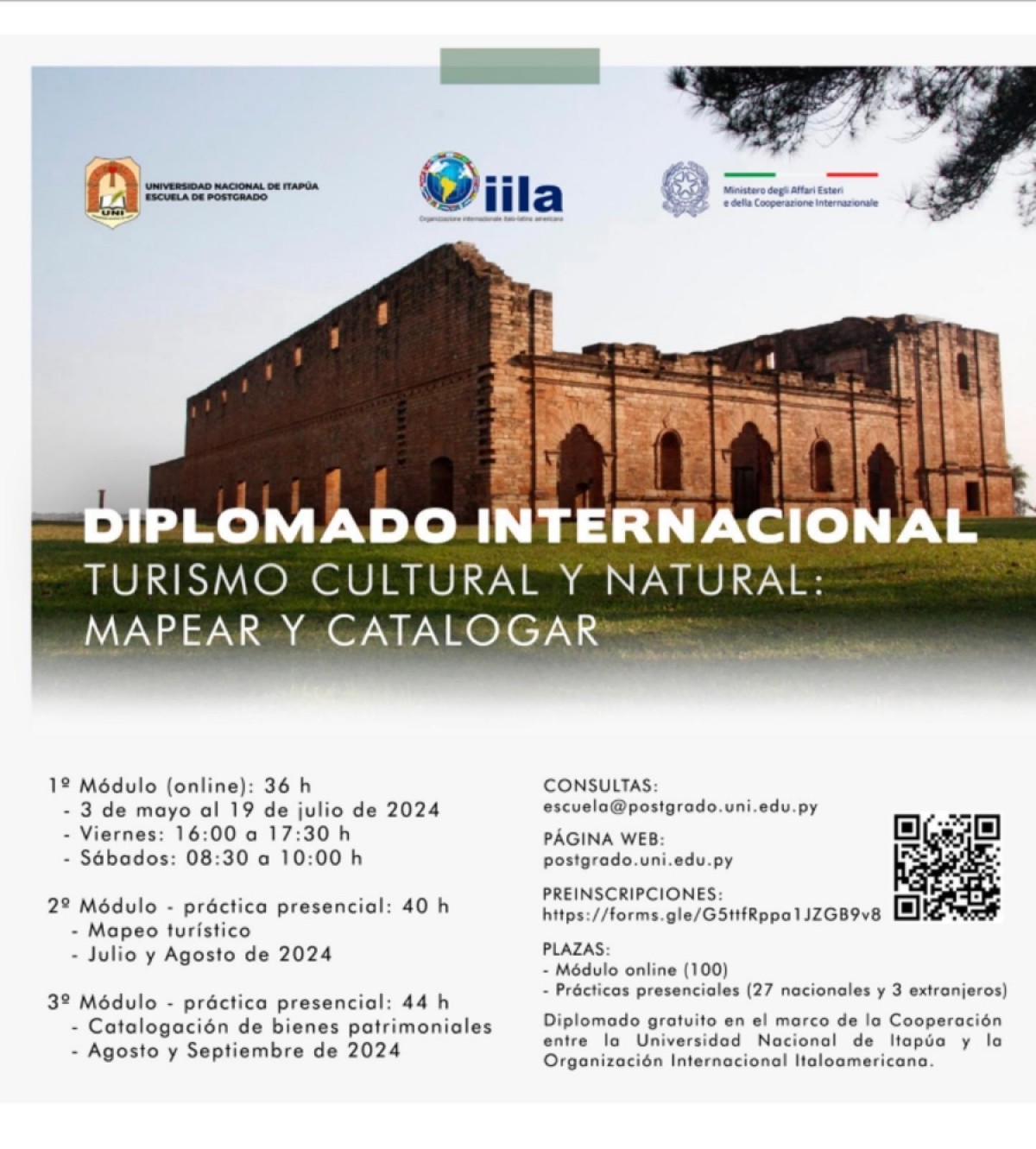 Diplomado Internacional Turismo Cultural y Natural: Mapear y Catalogar