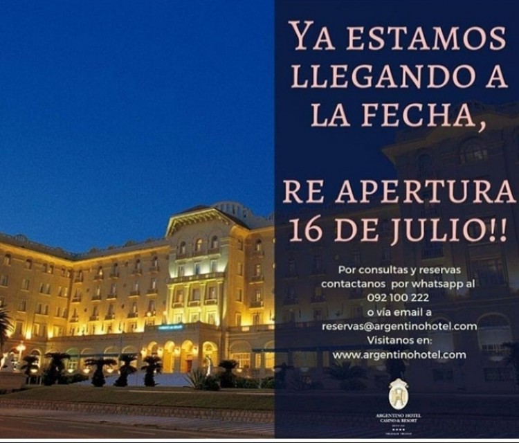Re apertura del Argentino Hotel de Piri&aacute;polis
