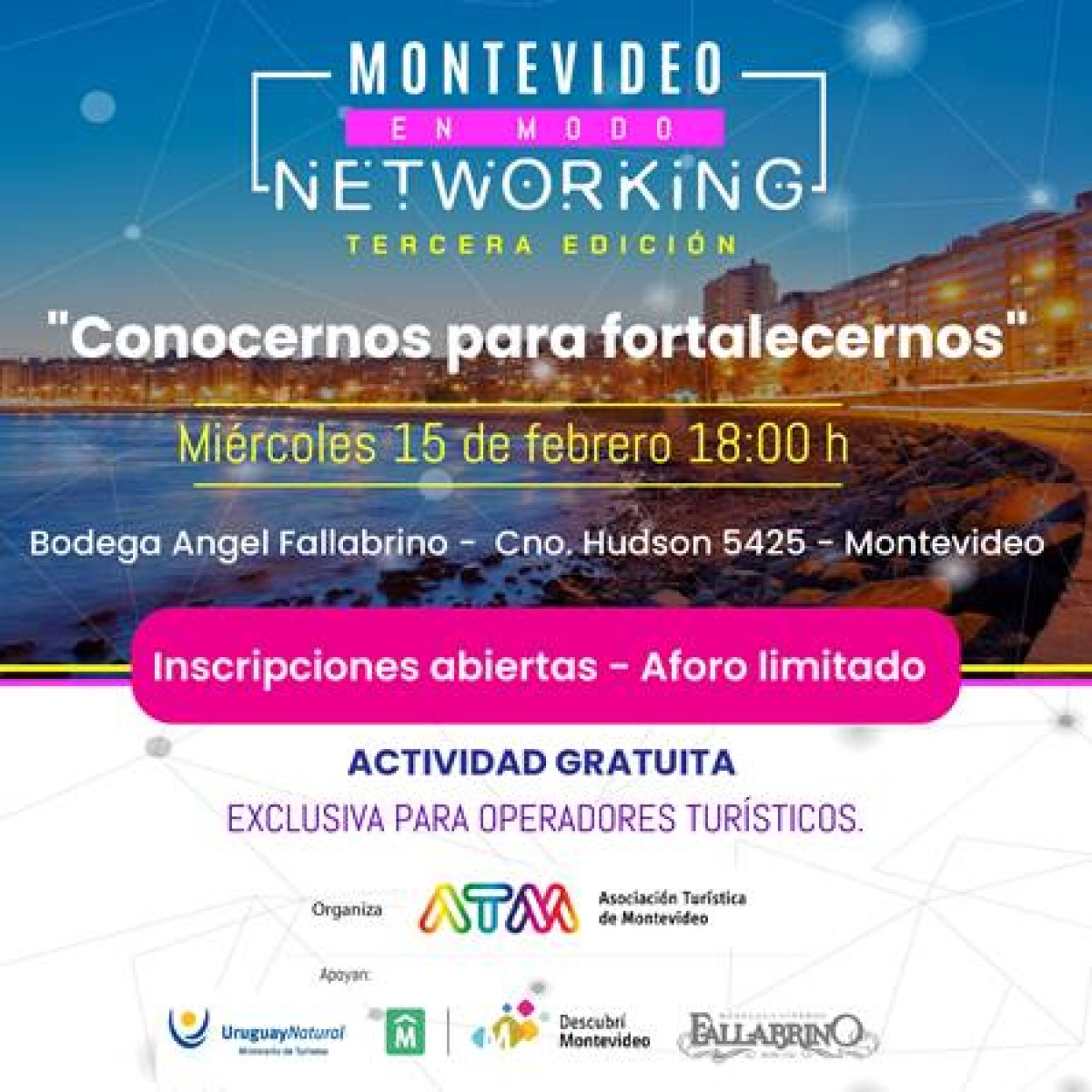 La tercera edición de Montevideo en Modo Networking será el miércoles 15